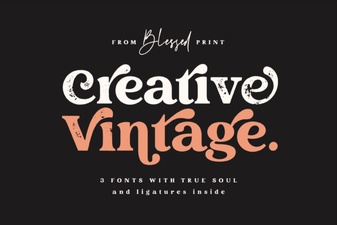 Creative Vintage Font for Unique Design Projects