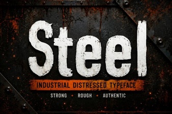 Bold Steel Font for Impactful Design Projects