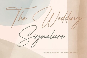 Elegant Wedding Signature Font for Romantic Designs